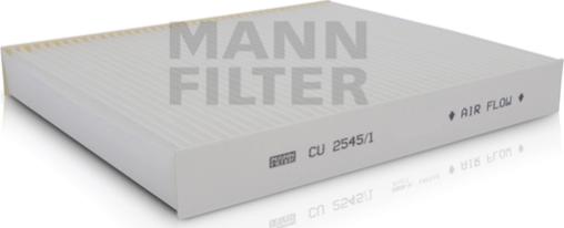 Mann-Filter CU 2545/1 - Фильтр воздуха в салоне autodif.ru