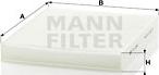 Mann-Filter CU 2545 - Фильтр воздуха в салоне autodif.ru