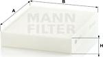 Mann-Filter CU 25 001 - Фильтр воздуха в салоне autodif.ru