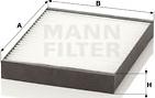 Mann-Filter CU 2513 - Фильтр воздуха в салоне autodif.ru