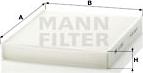 Mann-Filter CU 2533-2 - Фильтр воздуха в салоне autodif.ru