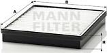 Mann-Filter CU 2520 - Фильтр салонный MANN CU 2520 Rover 25,45 00 autodif.ru