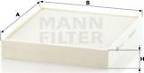 Mann-Filter CU 26 010 - фильтр салона!\ Audi A1, VW Polo, Skoda Fabia 1.2i-1.6TDi/TSi 10> autodif.ru