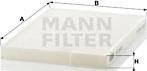Mann-Filter CU 2620 - Фильтр воздуха в салоне autodif.ru
