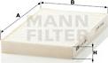 Mann-Filter CU 20 005-2 - Фильтр воздуха в салоне autodif.ru