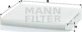 Mann-Filter CU 2035 - Фильтр воздуха в салоне autodif.ru