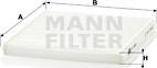 Mann-Filter CU 2027 - Фильтр воздуха в салоне autodif.ru