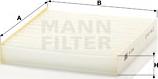 Mann-Filter CU 2145 - Фильтр салонный MANN-FILTER CU 2145 Германия 1/5/345 шт. autodif.ru