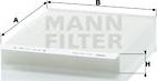 Mann-Filter CU 2143 - Фильтр воздуха в салоне autodif.ru