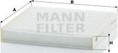 Mann-Filter CU 21 003 - Фильтр воздуха в салоне autodif.ru
