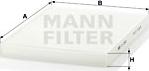 Mann-Filter CU 2882 - Фильтр воздуха в салоне autodif.ru