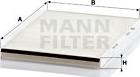 Mann-Filter CU 2839 - Фильтр воздуха в салоне autodif.ru