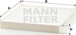 Mann-Filter CU 2349 - Фильтр воздуха в салоне autodif.ru
