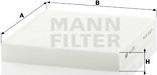 Mann-Filter CU 2351 - Фильтр салонный MANN-FILTER CU 2351 Германия 1/5/330 шт. autodif.ru