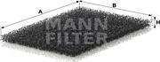 Mann-Filter CU 2304 - Фильтр воздуха в салоне autodif.ru