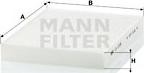 Mann-Filter CU 2335 - Фильтр салонный MANN-FILTER CU 2335 Германия 1/5/690 шт. autodif.ru