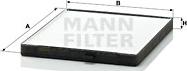 Mann-Filter CU 2330 - Фильтр воздуха в салоне autodif.ru