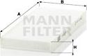 Mann-Filter CU 2216-2 - Фильтр воздуха в салоне autodif.ru