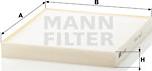 Mann-Filter CU 2227 - Фильтр воздуха в салоне autodif.ru