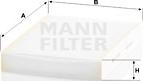 Mann-Filter CU 27 009 - Фильтр воздуха в салоне autodif.ru