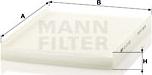 Mann-Filter CU 27 007 - Фильтр воздуха в салоне autodif.ru