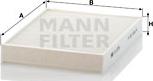 Mann-Filter CU 2736-2 - Фильтр воздуха в салоне autodif.ru