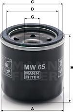 Mann-Filter MW 65 - Масляный фильтр autodif.ru