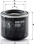 Mann-Filter MW 810 - Масляный фильтр autodif.ru