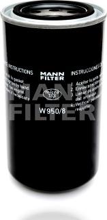 Mann-Filter W 950/8 - Фильтр ГУР, рулевое управление autodif.ru