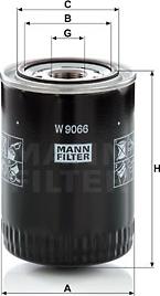 Mann-Filter W 9066 - Масляный фильтр autodif.ru