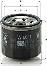 Mann-Filter W 6011 - Масляный фильтр autodif.ru