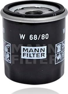 Mann-Filter W 68/80 - Масляный фильтр autodif.ru