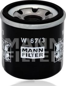 Mann-Filter W 67/3 - Масляный фильтр autodif.ru