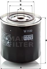 Mann-Filter W 1130 - Масляный фильтр autodif.ru