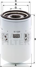 Mann-Filter W 1226 - Фильтр ГУР, рулевое управление autodif.ru