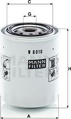 Mann-Filter W 8010 - Масляный фильтр autodif.ru
