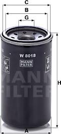 Mann-Filter W 8018 - Масляный фильтр autodif.ru