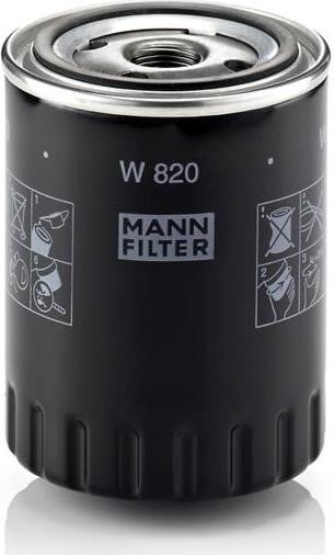 Mann-Filter W 820 - Масляный фильтр autodif.ru