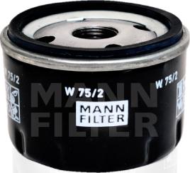 Mann-Filter W 75/2 - Масляный фильтр autodif.ru