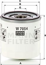 Mann-Filter W 7054 - Масляный фильтр autodif.ru