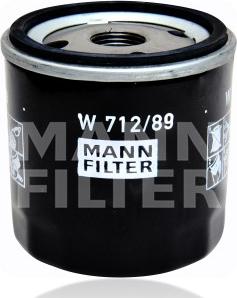 Mann-Filter W 712/89 - Масляный фильтр autodif.ru