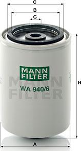 Mann-Filter WA 940/6 - Фильтр охлаждающей жидкости autodif.ru
