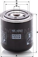 Mann-Filter WA 9002 - Фильтр охлаждающей жидкости autodif.ru