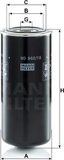 Mann-Filter WD 962/15 - Масляный фильтр autodif.ru