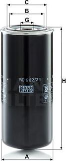 Mann-Filter WD 962/24 - Масляный фильтр autodif.ru