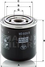 Mann-Filter WD 920/3 - Гидрофильтр, автоматическая коробка передач autodif.ru