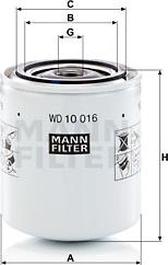 Mann-Filter WD10016 - Гидрофильтр, автоматическая коробка передач autodif.ru