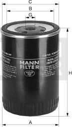 Mann-Filter WK 921/1 - Топливный фильтр autodif.ru