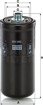 Mann-Filter WH 960 - Гидрофильтр, автоматическая коробка передач autodif.ru