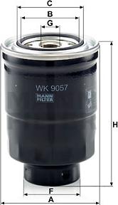 Mann-Filter WK 9057 z - Топливный фильтр autodif.ru